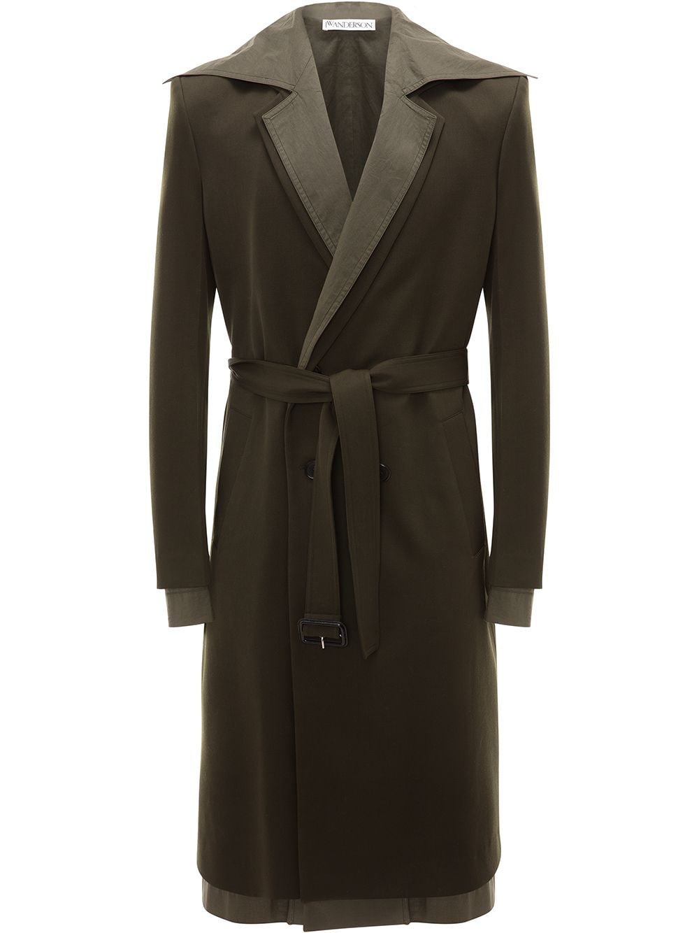 фото Jw anderson двухслойное пальто с поясом