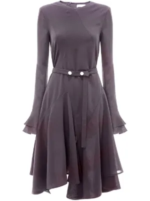 【JW ANDERSON】 プリントティードレス ブラウン ワンピース JW Anderson（ジェイダブリュー・アンダーソン）ワンピース