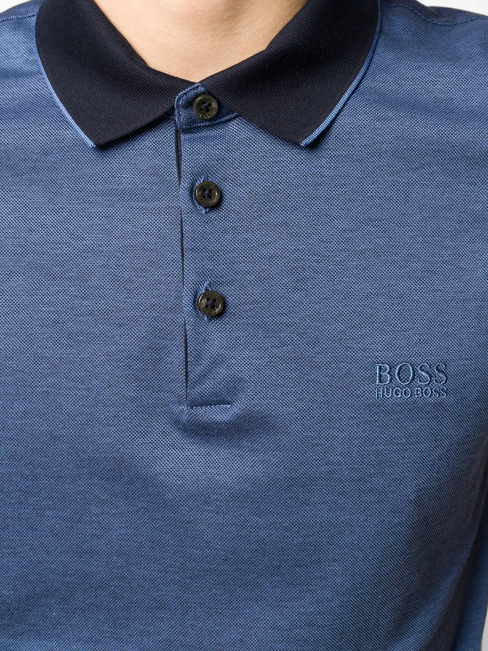 фото Boss hugo boss рубашка поло с вышитым логотипом