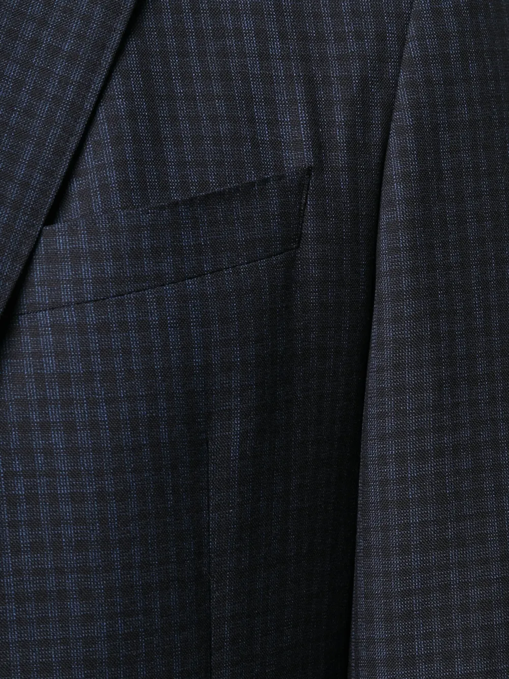 BOSS Geruite blazer Blauw