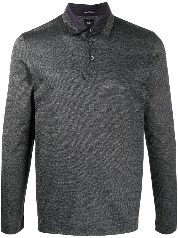 hugo boss contrast collar shirt