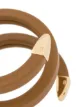 Bottega Veneta coiled leather cuff bracelet