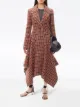 JW Anderson manteau volanté à carreaux