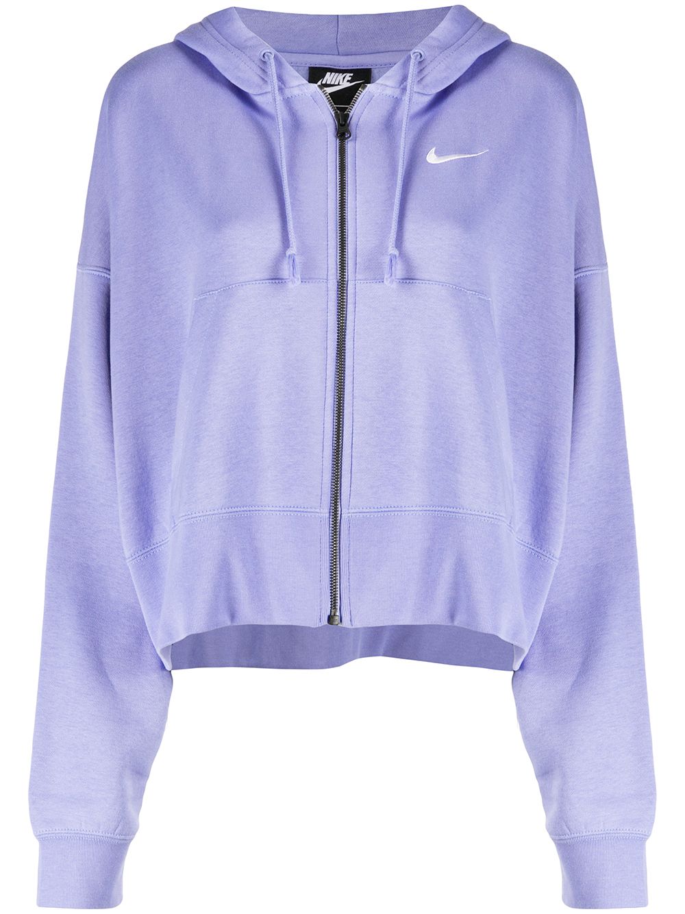 purple nike cropped hoodie