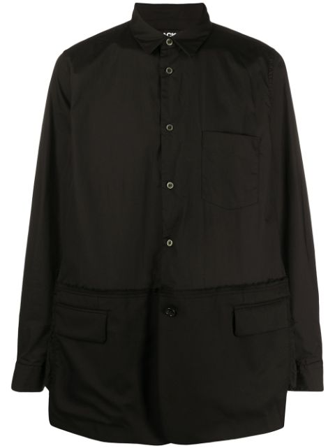 Black Comme Des Garcons cotton long-sleeve shirt Men