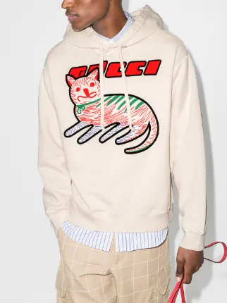 gucci sequin cat hoodie