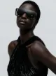 Image 2 of Saint Laurent Eyewear Mask tortoiseshell-effect sunglasses