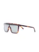 Saint Laurent Eyewear Mask tortoiseshell-effect sunglasses