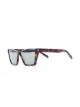 Saint Laurent Eyewear Kate tortoiseshell D-frame sunglasses