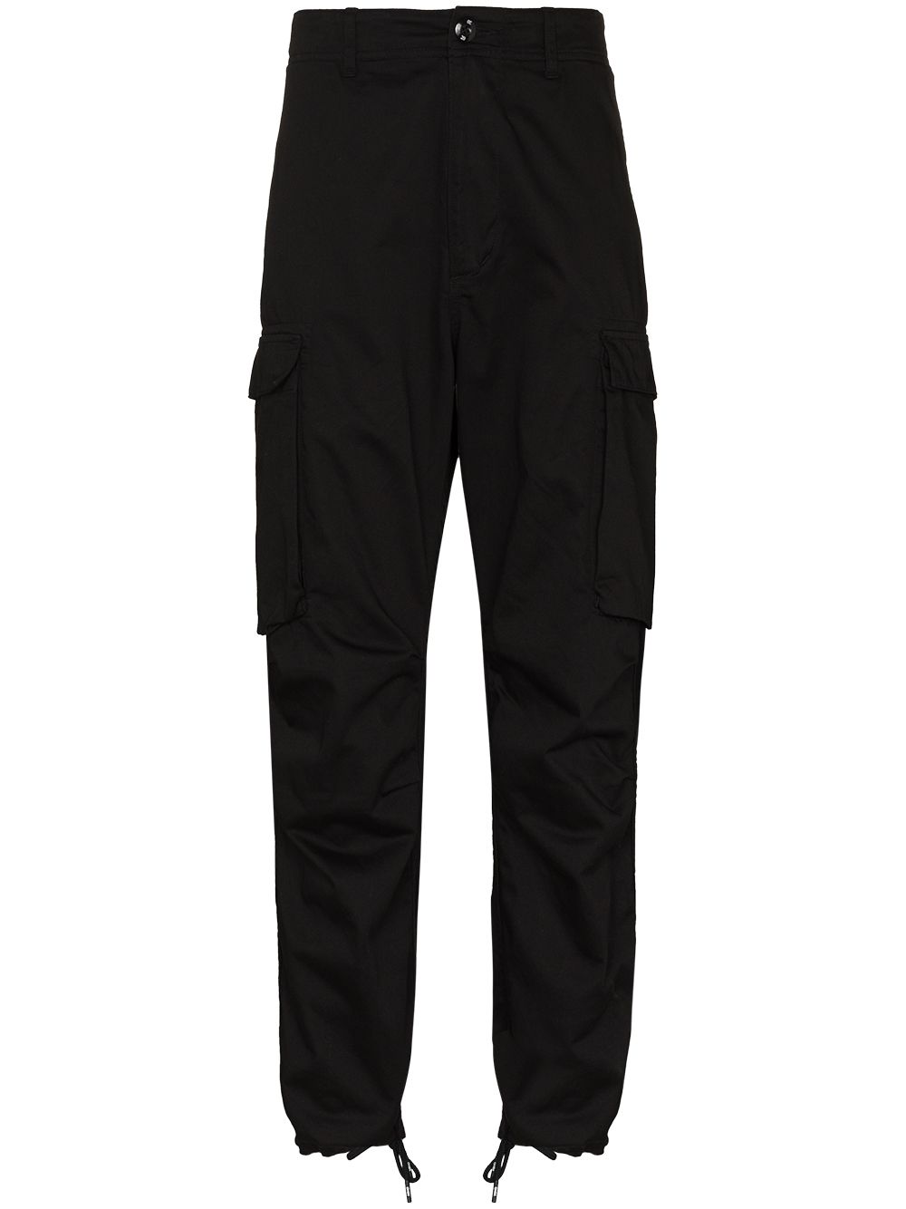 фото Neighborhood elasticated-ankle straight-leg trousers