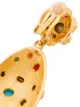 Kenneth Jay Lane gold-tone crystal-embellished clip earrings