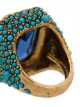Kenneth Jay Lane gold-tone crystal-embellished cocktail ring