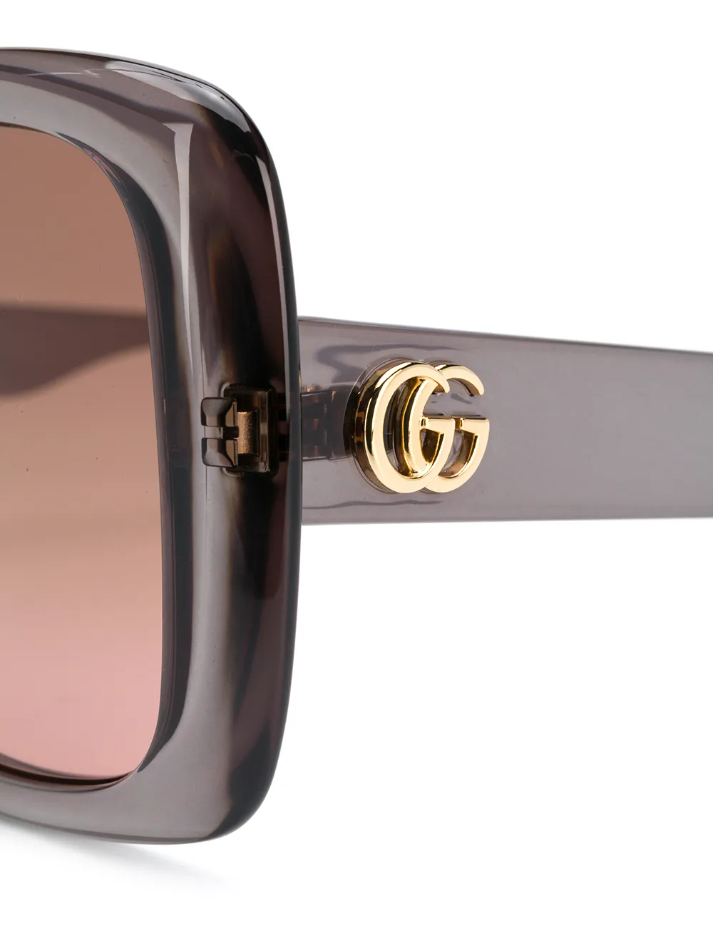 фото Gucci eyewear солнцезащитные очки в квадратной оправе с логотипом gg