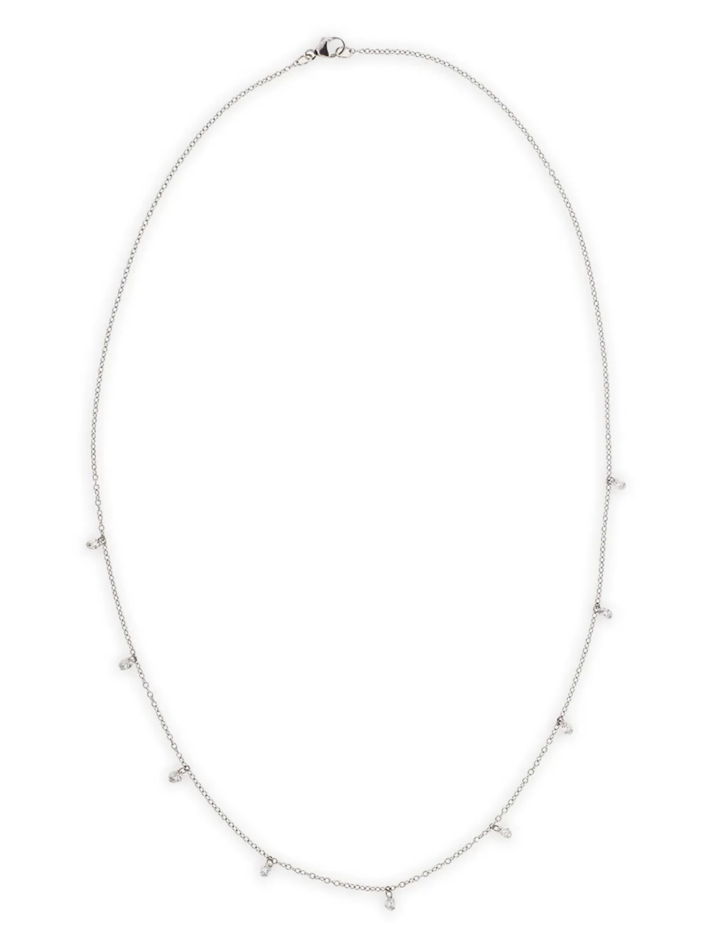 Baggins 18K white gold Floating diamonds necklace - シルバートーン Baggins 18K white gold Floating diamonds necklace - シルバートーン