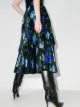 Richard Quinn floral-print pleated skirt