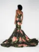 Richard Quinn floral polka-dot print mermaid-fit gown