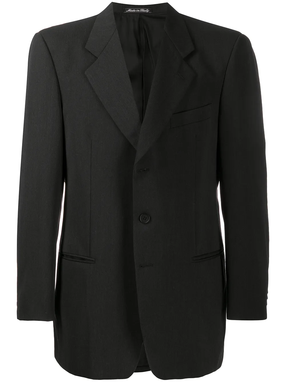 

Giorgio Armani Pre-Owned blazer con botones 1990 - Negro