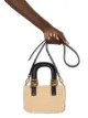 Fendi FF raffia mini tote bag