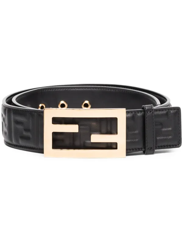 all black fendi belt