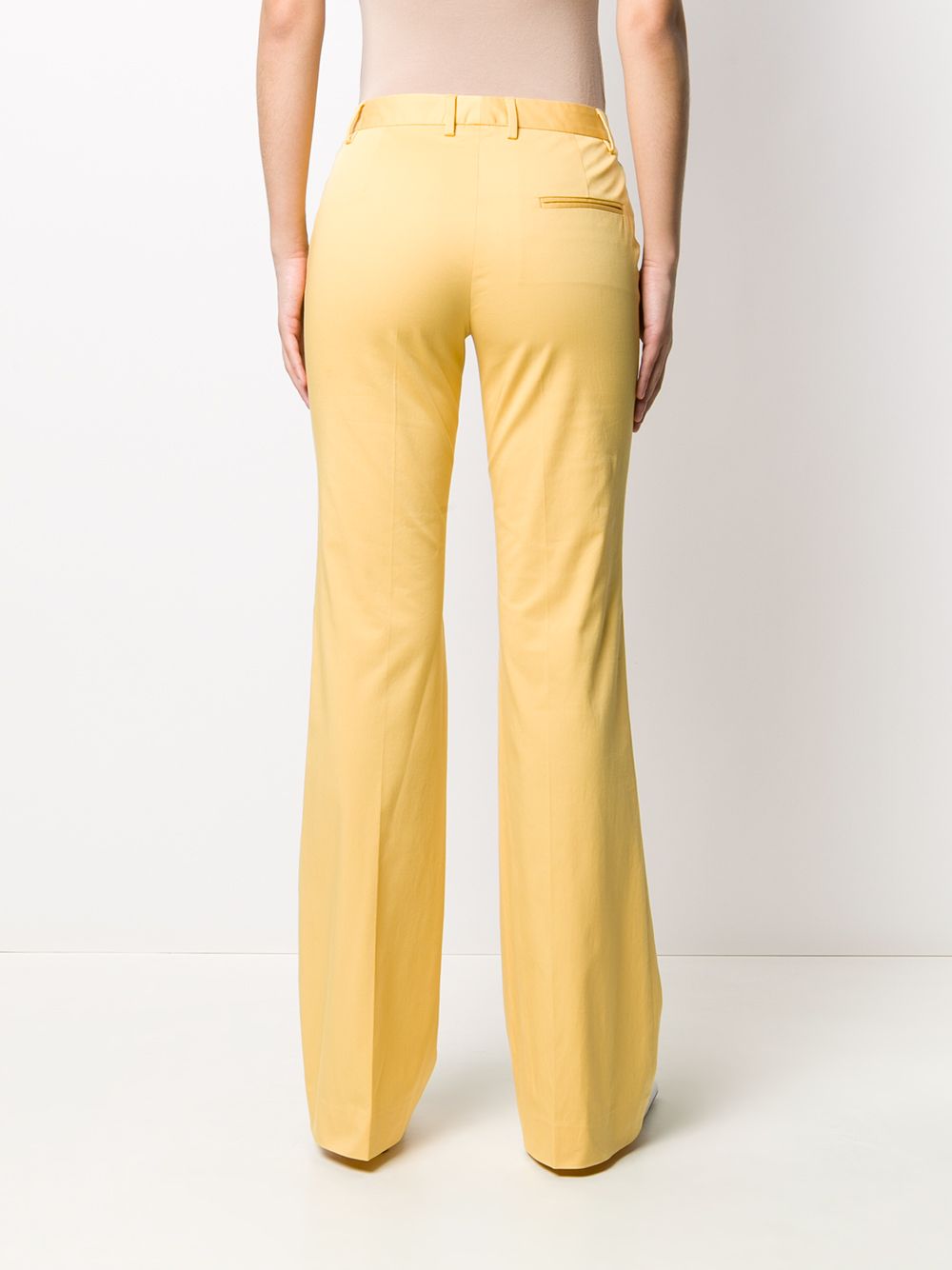 фото Brag-wette mid-rise flared trousers