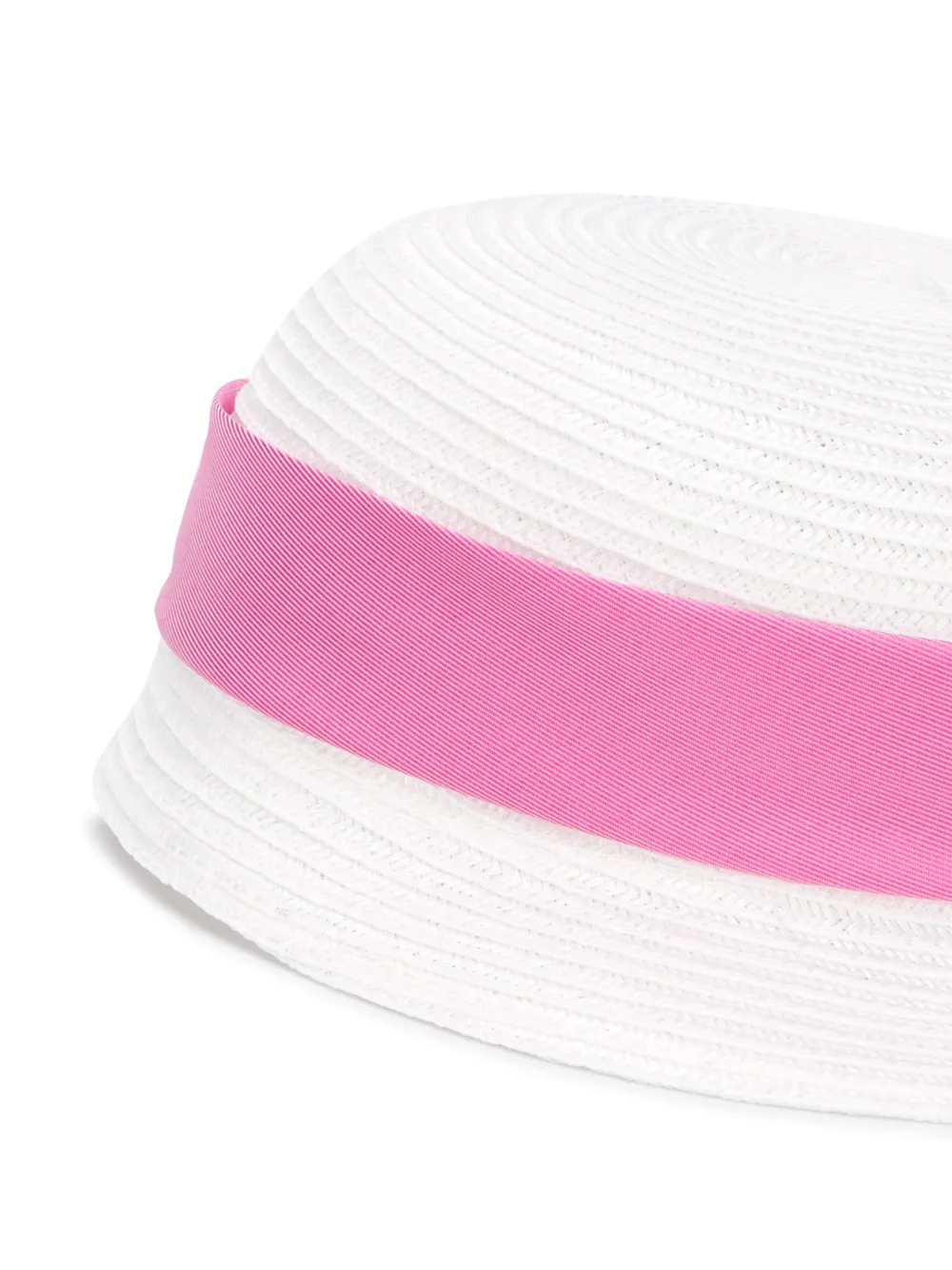 фото Colorichiari bow-detail straw sun hat