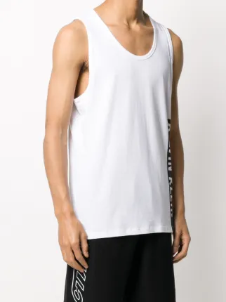 logo print tank top展示图