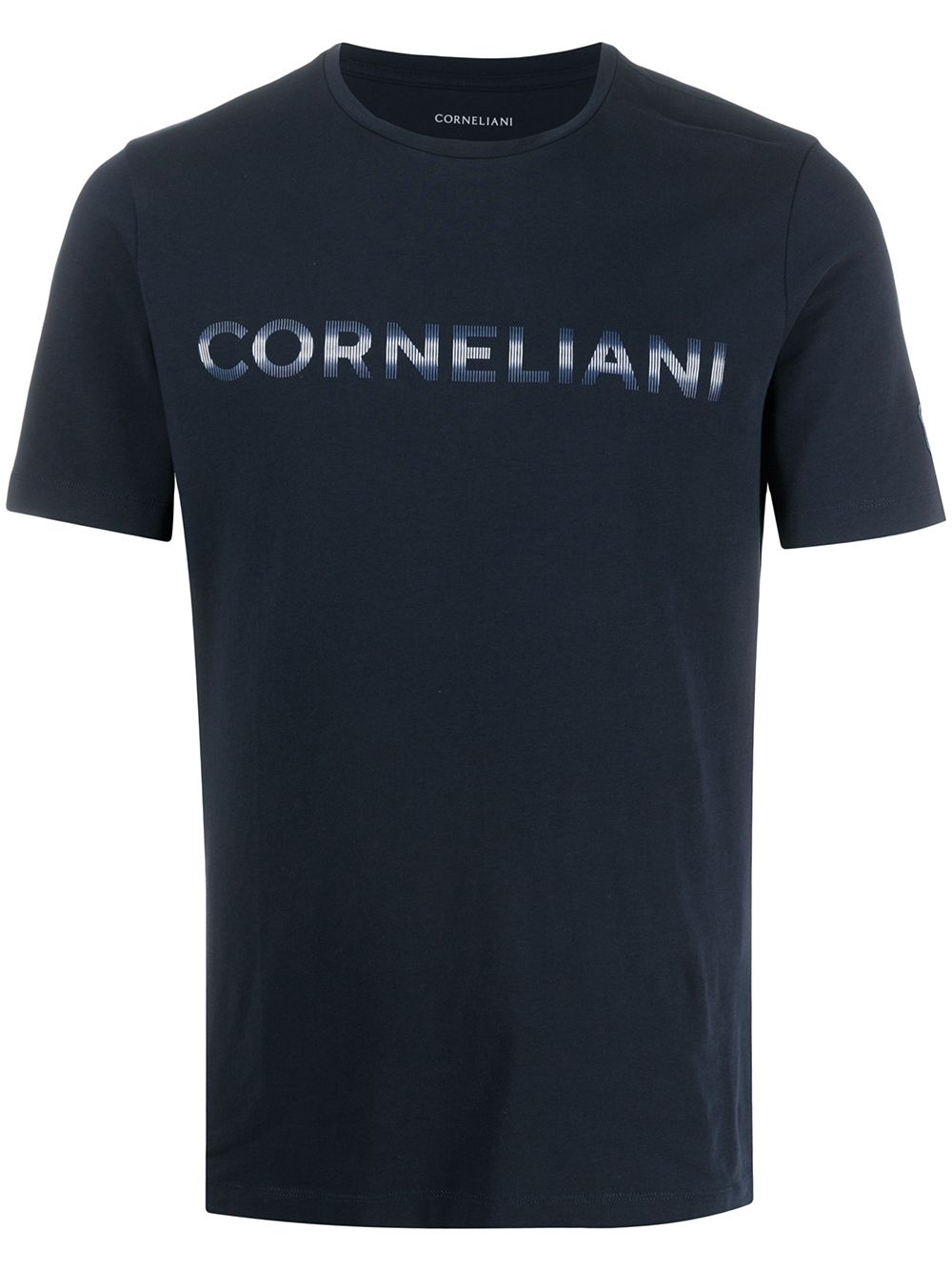 фото Corneliani футболка с круглым вырезом и логотипом