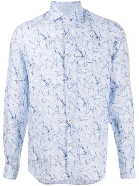 Corneliani abstract print shirt