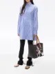 JW Anderson godet-hem striped shirt-dress
