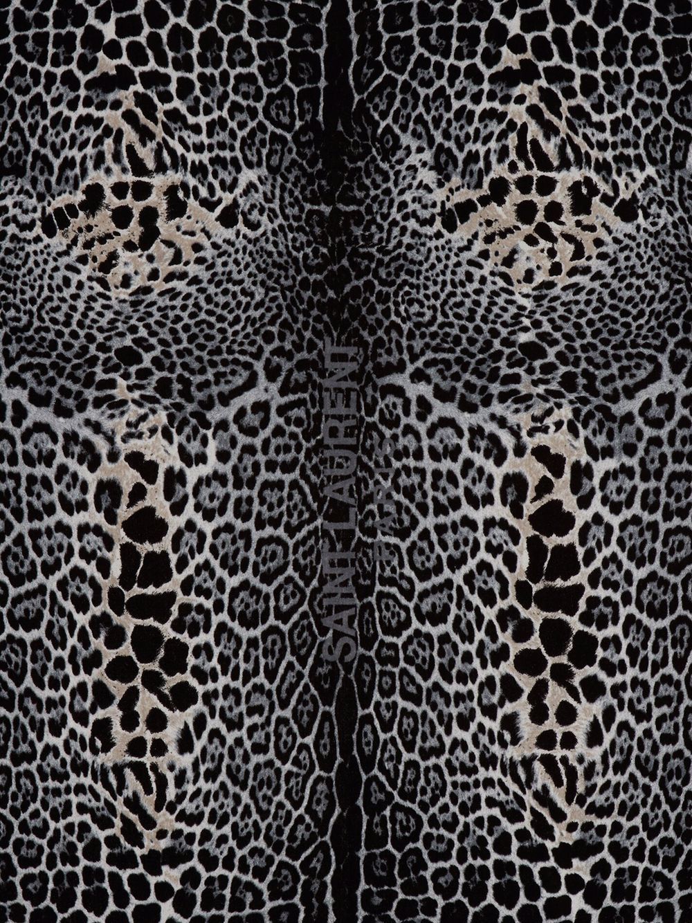 Image 2 of Saint Laurent leopard-print-logo towel