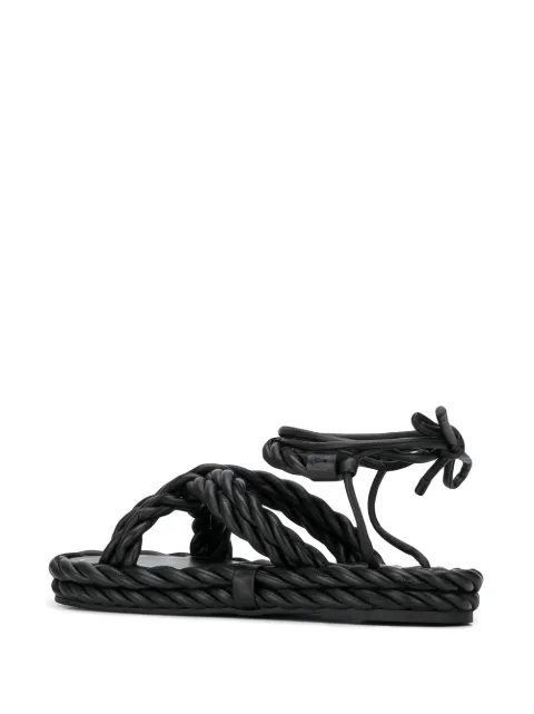 Valentino Garavani Sandali Con Cinturini In Corda - Farfetch