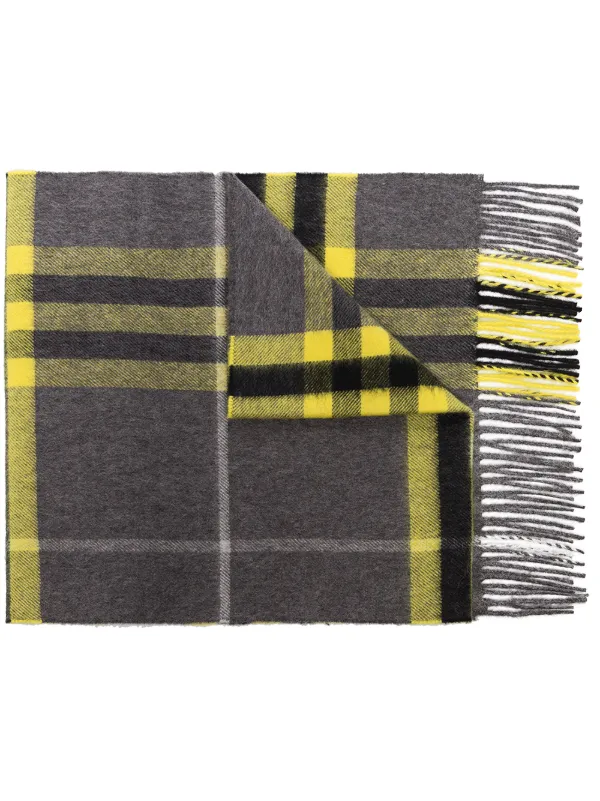 grey burberry cashmere scarf