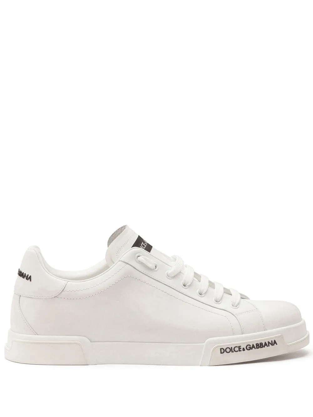 Dolce & Gabbana Men's White Leather Fashion Sneakers – Sizes 7 To 12 (New In Box)