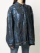 Ottolinger x ISKO metallic-effect oversized denim jacket