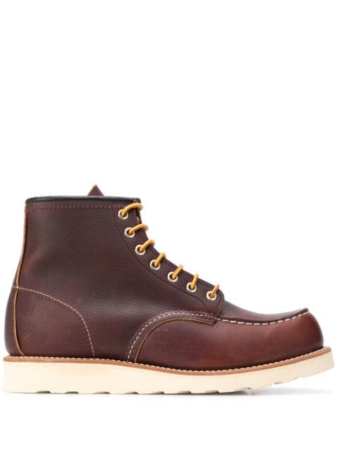 Red Wing Shoes Bota Classic Moc com cadarço 