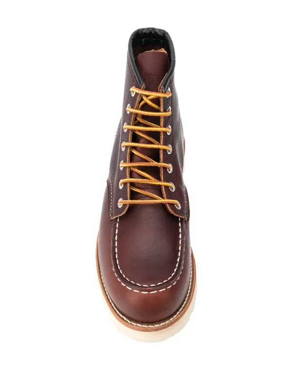 ショートブーツ・ブーティ RED WING CLASSIC MOC - Leather lace-up boot Red Wing Shoes Classic Moc lace-up Boots | Brown | FARFETCH JO