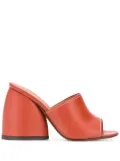NEOUS chunky heel mules - Orange