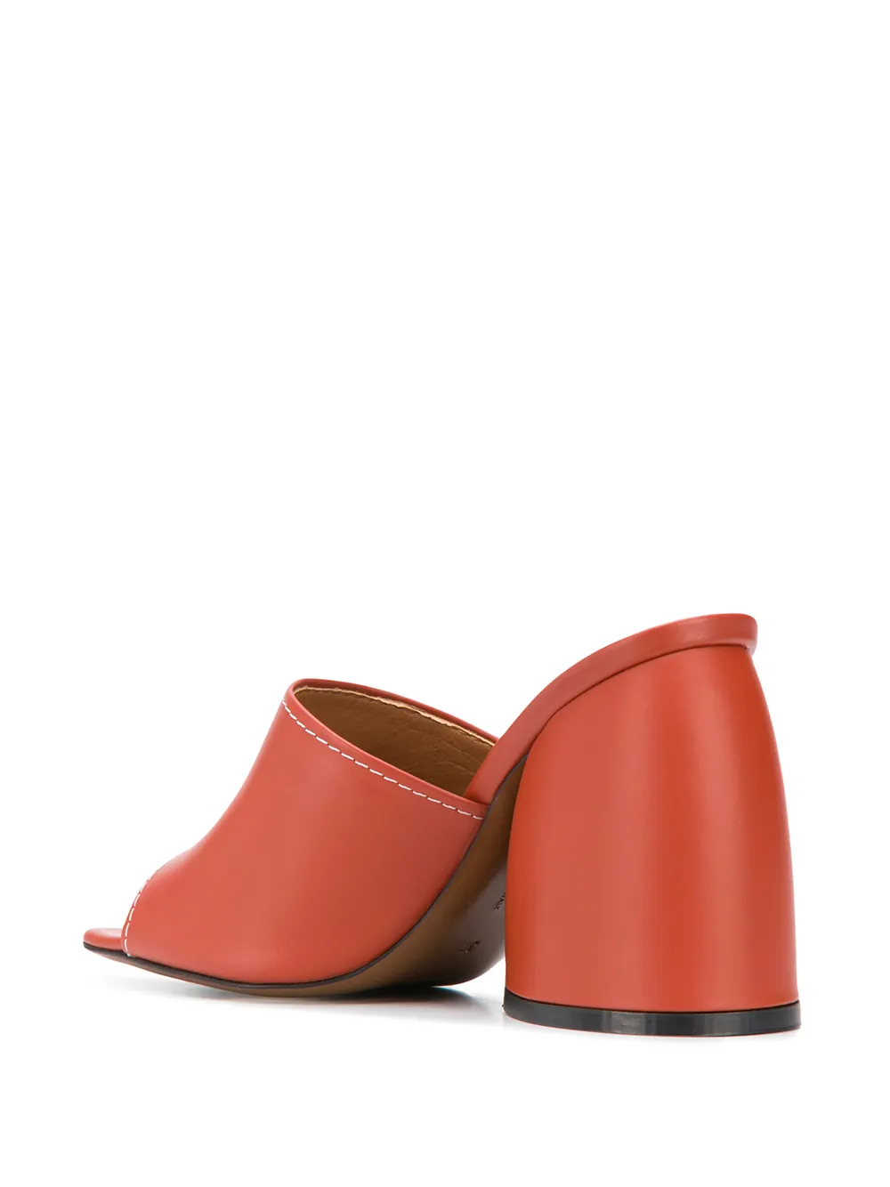 NEOUS chunky heel mules Orange