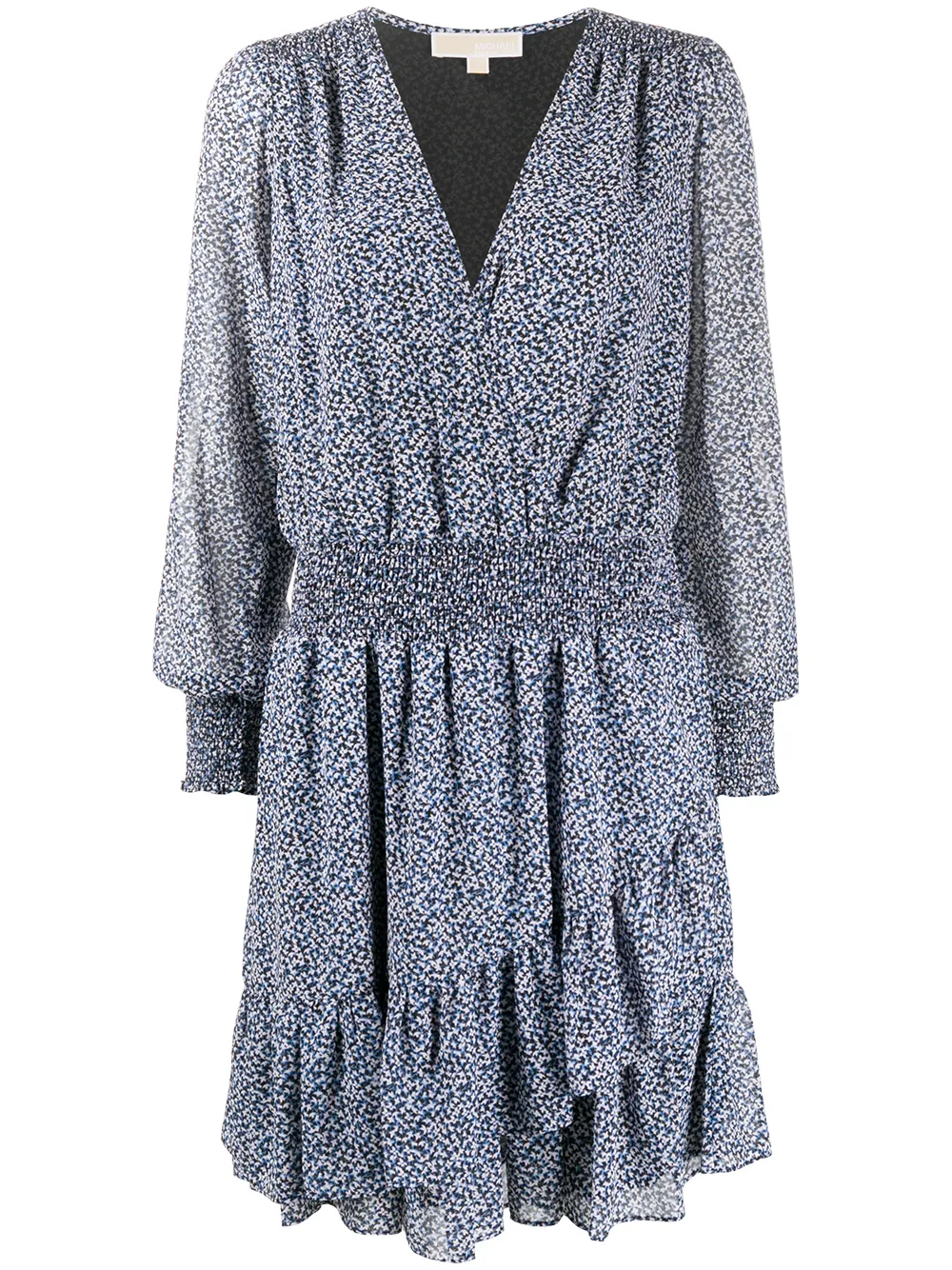 michael kors blue dress long sleeve