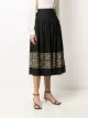 Yves Saint Laurent Pre-Owned 1970s floral embroidery full skirt