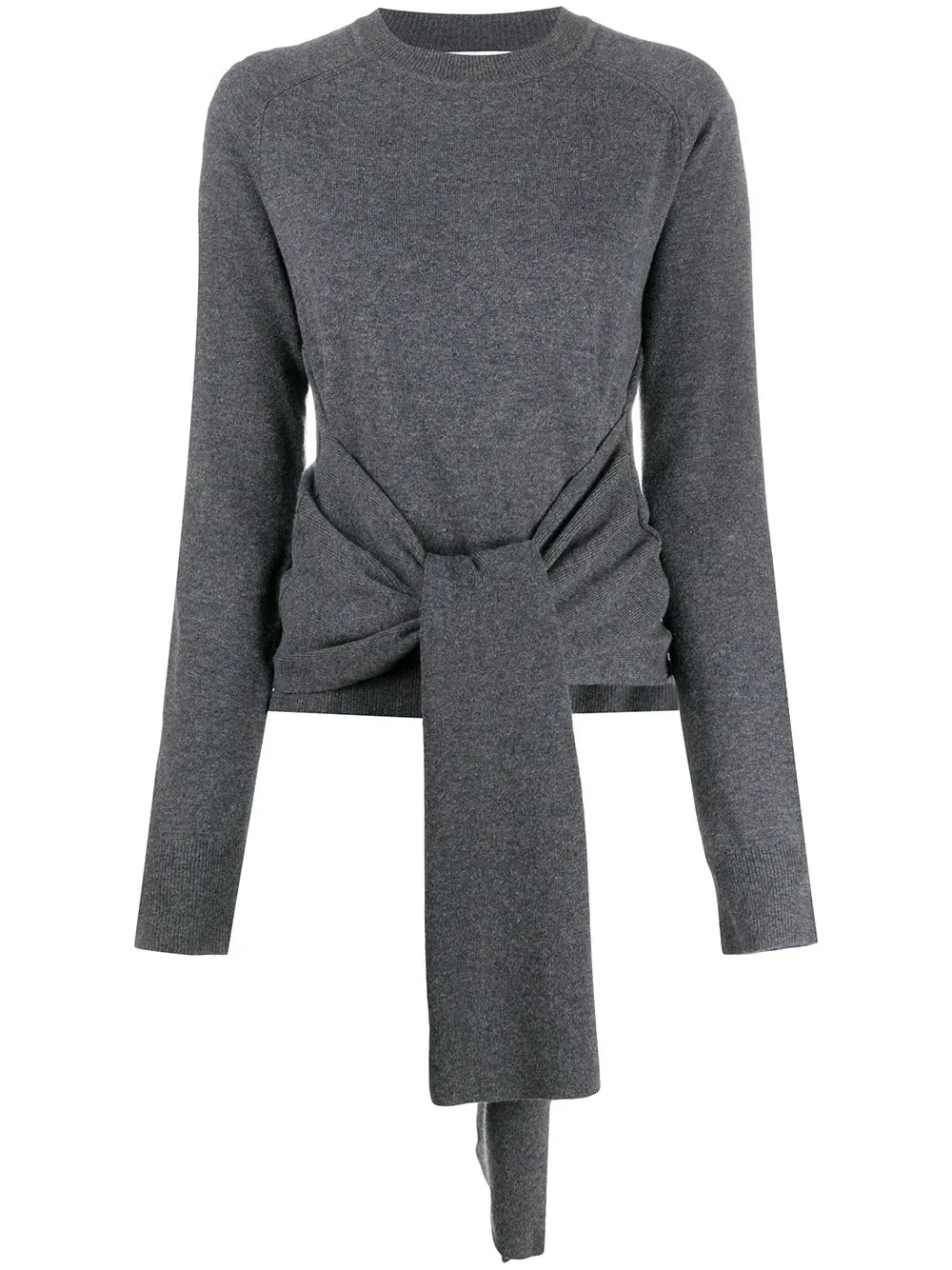 

JW Anderson WAIST TIE CREWNECK JUMPER - Grey