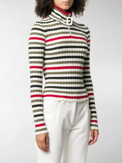 JW Anderson striped high-neck pullover 
