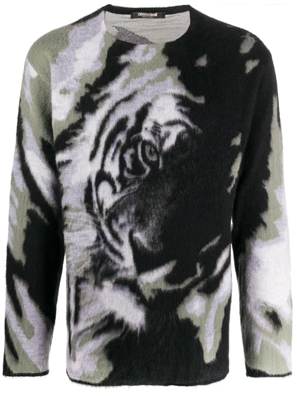 tiger print sweatshirt