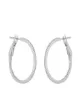 Image 1 of Dana Rebecca Designs 14kt white gold DRD medium diamond hoops