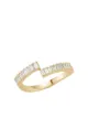 Image 1 of Dana Rebecca Designs 14kt yellow gold Sadie pearl spilt baguette diamond ring