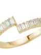 Image 2 of Dana Rebecca Designs 14kt yellow gold Sadie pearl spilt baguette diamond ring