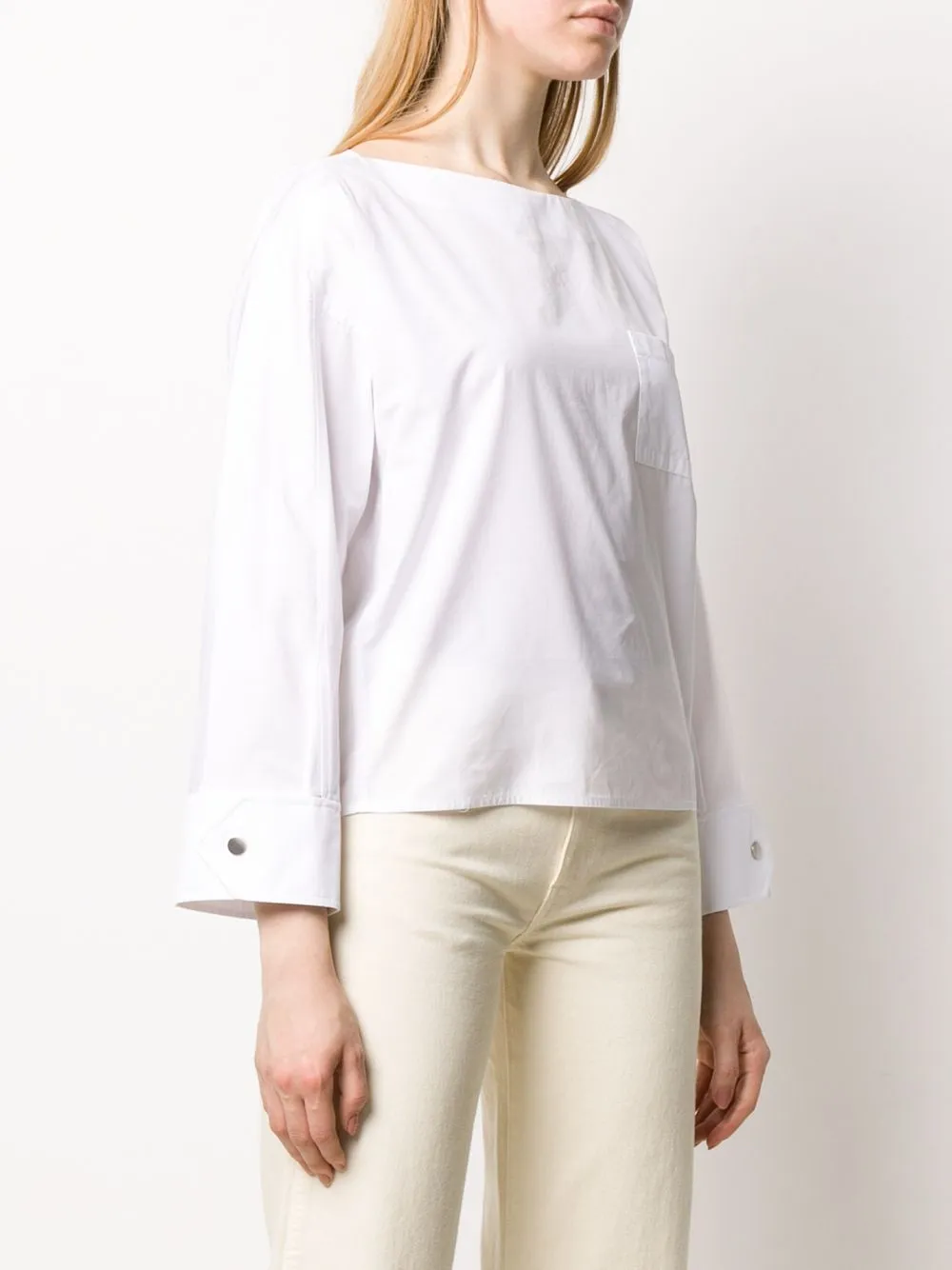3.1 Phillip Lim Blouse met boothals Wit