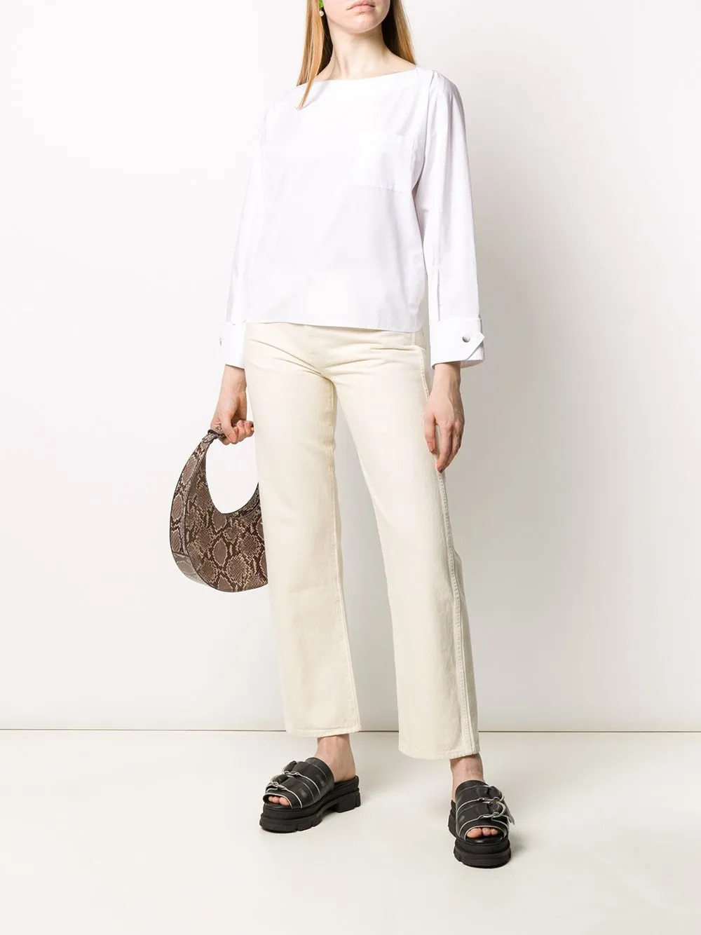 3.1 Phillip Lim Blouse met boothals - Wit