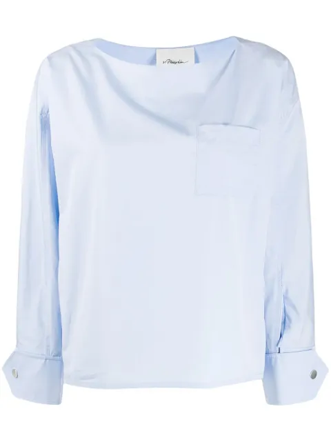 3.1 Phillip Lim patch-pocket long-sleeve blouse