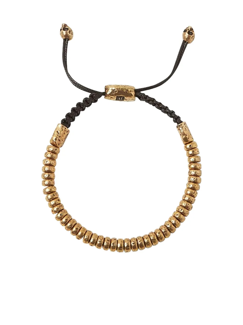 John Varvatos Beaded Skull Bracelet In Blue